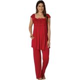 Bestin Kadın Vişne Hamile Lohusa Pijama Takımı, M, DN2303EF-869DST0018016