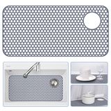 Bestjing Mutfak Evyesi için Silikon Lavabo Koruyucuları - 72,12 cm x 36,3 cm Mutfak Lavabo Paspası Aksesuar, Çiftlik Evi Porselen Paslanmaz Çelik Lavabo Altı için Kaymaz Isıya Dayanıklı Lavabo Paspası