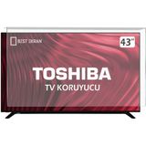 Bestoclass 8562147537858 Toshiba 43 İnç Curved 107 108 Ekran Uyumlu TV Ekran Koruyucu