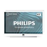 Bestoclass Philips 49 İnç 124 Ekran Uyumlu TV Ekran Koruyucu