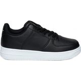 Bestof 042 Siyah Beyaz 40-44 Günlük Unisex Spor Ayakkabı - Siyah - Beyaz