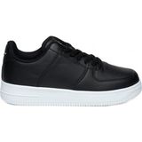 Bestof 042 Siyah Beyaz 40-44 Günlük Unisex Spor Ayakkabı - Siyah - Beyaz