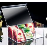 Bestofhome 6 Bölmeli Kapaklı Çay Kutusu Poşet Bitki Çayı Saklama Kabı Şık Tasarım