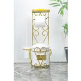 Bestofhome Metal Plakalı Tuvalet Kağıtlığı, Sabunluk Ve Çöp Kova Seti. 1050T