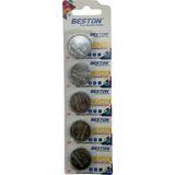 Beston CR2450 5'li 3V Lityum Para Pil - Akıllı Ev Sensörü ve Kumanda Pili