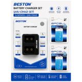 Beston M-7005 2'li USB 9V Pil Şarj Aleti + EFCELL 9V 250mAh 2'li Şarjlı Pil Seti