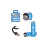 Beston P2-02C-AA Lion Şarj Edilebilir Kalem Pil 2 Li AA Pil Usb Type-C 2200mWh