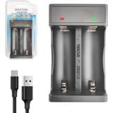 Beston Pil Şarj Aleti Ikili USB Ekranlı 18650 26650 Li-Ion Beston M-7028