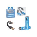 Beston Type-C USB Şarjlı AAA Pil