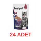 Bestpet 24x85 gr Jelly Pouch Kuzu Etli Yetiskin Kedi Konservesi
