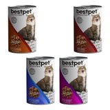 Bestpet 30x415 gr Tavuk-Tavşan-Biftek-Somon Karışık Kedi Konserve
