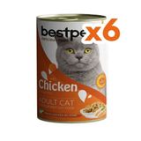Bestpet 6x400 gr Gravy Parça Tavuk Etli Kedi Konservesi