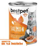 Bestpet Gravy Sterilised 400 gr Parça Somonlu Kısırlaştırılmış Kedi Konservesi