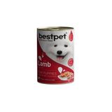 Bestpet Kuzu Etli Büyük Irk Yavru Yaş Köpek Maması 415 gr 6 Adet