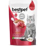 Bestpet Lzrdwzrd Bestpet 85 gr x 24 Adet Yetişkin Kediler İçin, Tahılsız, Jöle İçinde Sığır Parça Etli Yaş Mama