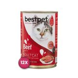 Bestpet Sığır Etli 12x400 GR Yetişkin Kedi Konservesi