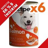 Bestpet Somonlu Parça Etli ve Soslu 6x400 gr Köpek Konservesi