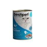 Bestpet Tuna & Anchovy Ton Balıklı ve Hamsili Konserve Yetişkin 12x400 gr Kedi Maması