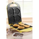 Bestron 700W Stick Kalpli Waffle Maker Lüks Retro Waffle Makinesi - Sarı