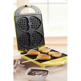 Bestron 700W Stick Kalpli Waffle Maker Lüks Retro Waffle Makinesi - Sarı