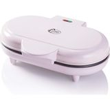 bestron Çift Kalp Waffle Makinesi, 1000W, Yapışmaz Kaplama, Pembe Renk, Tatlı Anlar İçin