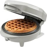 Bestron Mini Waffle Makinesi, Retro Stil, 550W, Yapışmaz Kaplama - Gri
