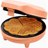 Bestron Retro Kalp Şeklinde Waffle Makinesi 700 W - Turuncu