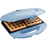 Bestron Waffle Makinesi,xl Teppanyaki Tasarım, Yapışmaz Kaplama, Isı Yalıtımlı Bambu Sap - Mavi