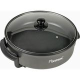 Bestron Xl Elektrikli Party Pan 32 cm Yapışmaz Tava 1500 W - Gri