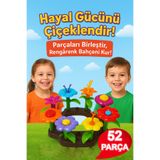 BESTTOYS 52 Parça Eğitici Çiçek Bahçesi Oyuncak Seti %100 Sağlıklı