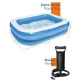 Bestway 12819 211x132x46 CM Dikdörtgen Jumbo Şişme Havuz