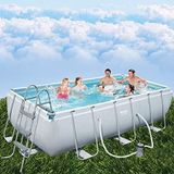 Bestway 404 cm x201x100 cm 56441 Büyük Dikdörtgen Prefabrik Aile Havuzu