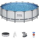 Bestway® 5612Z Steel Pro Max™ Prefabrik Yer Üstü Çember Havuz Seti 4,88 M X 1,22 M