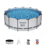 BESTWAY ® 5618w Steel Pro Max™ Prefabrik Yer Üstü Çember Havuz Seti 3,96 M X 1,22 M