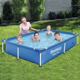 Bestway® 56401 Steel Pro™ Yer Üstü Prefabrik Dikdörtgen Havuz 2,21 M X 1,50 M X 43 Cm