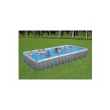 BESTWAY ® 56623 Power Steel™ Prefabrik Dikdörtgen Yer Üstü Havuz Seti 9,56 m x 4,88 m x 1,32 m