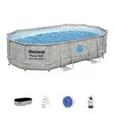 BESTWAY ® 56946 Power Steel™ Vista Serisi 2- Prefabrik Yer Üstü Havuz Seti 4,88 M X 3,05 M X 1,07 M