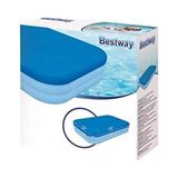 Bestway 58108 Dikdörtgen Havuz Örtüsü 305X183CM Dayanıklı PE Malzemeden Yapılmış Özel Tasarım - Mavi