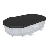 BESTWAY 58425 Oval Havuz Örtüsü - 4,27 m x 2,50 m Yerüstü Havuzlar için