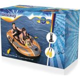 Bestway 61102 - 3 Kişilik Şişme Bot Pompa Kürek Set