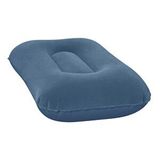 Bestway 67121 Kadife Yüzeyli Şişme Kamp Yastığı 42cm X 26cm X 10cm Mavi