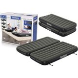 Bestway 67922 Iki Katlı Çift Kişilik Şişme Yatak 188x99x25 cm Tritech Malzeme ile Rahat Kullanım