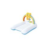 Bestway Bebek Şişme Alt Açma Değiştirme Yatağı ve Portatif Oyun Matı, Gökkuşağı Renkleri, 81x63x46 cm