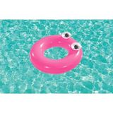 Bestway Büyük Gözlü Simit - Big Eyes Simit - Şişme Gözlü Simit - Deniz Simidi - Gözlü Havuz Simidi 61 cm - 0 - 3 Yaş - Açık Pembe