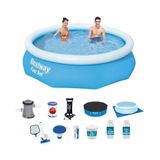 Bestway BW528 Büyük 244x61 cm Şişme Havuz Seti