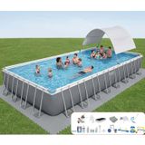 Bestway BW580 56623 956x488x132 cm Gölgelikli Prefabrik Havuz Seti