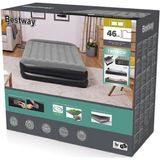 Bestway Çift Kişilik Şişme Yatak 203X152X38CM, Gri, Pompa Dahil - Seçenek 1 - Altın - Gri