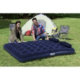 Bestway Çift Kişilik Şişme Yatak, Yastık ve El Pompalı, 203X152X22 cm - Seçenek 1 - Ahşap - Ceviz