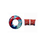 BESTWAY Co-98003-1 Lisanslı Spiderman Havuz Deniz Simit Kolluk Seti 2’li Set