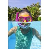 Bestway Çocuk 3+ Dalış Gözlük Maske Şnorkel Seti 01 Pembe - Standart